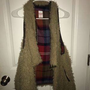 Faux fur vest